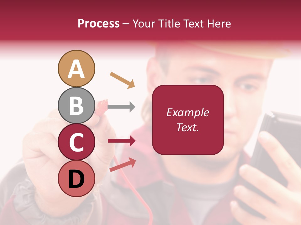 Construction Touch Helmet PowerPoint Template