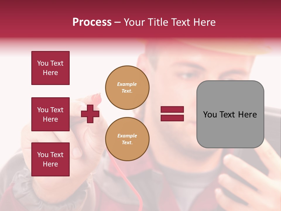 Construction Touch Helmet PowerPoint Template