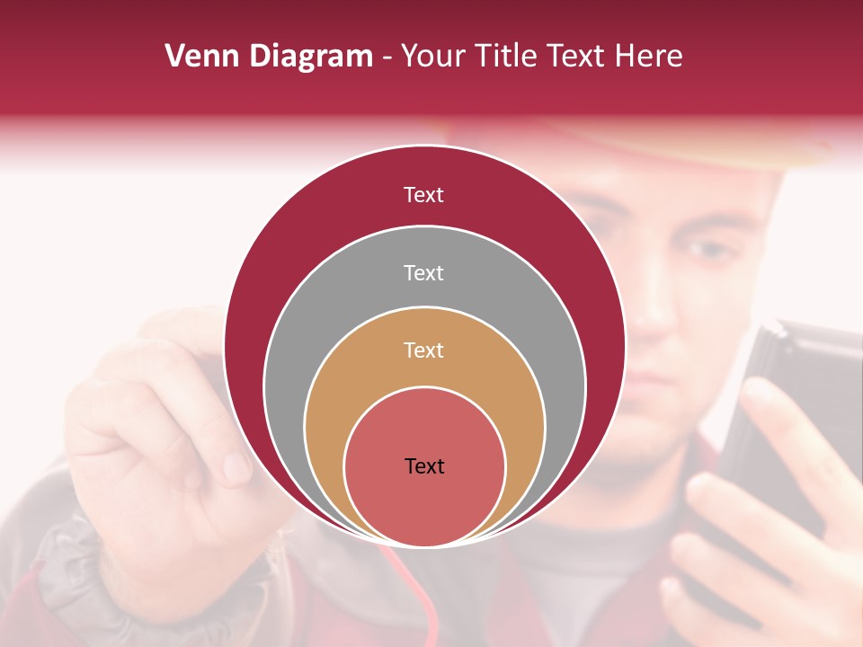 Construction Touch Helmet PowerPoint Template