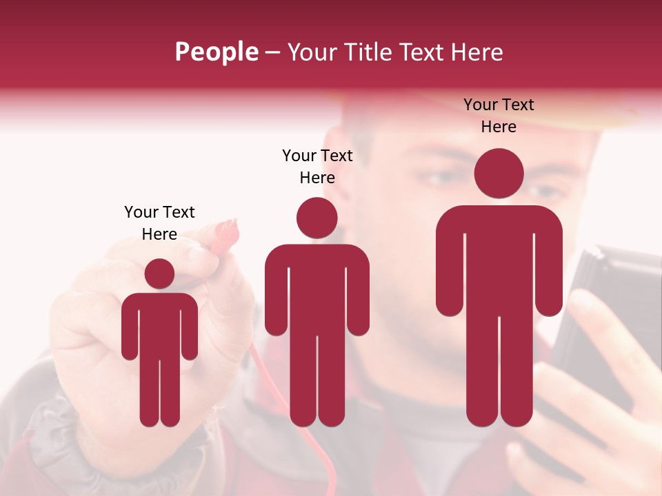 Construction Touch Helmet PowerPoint Template