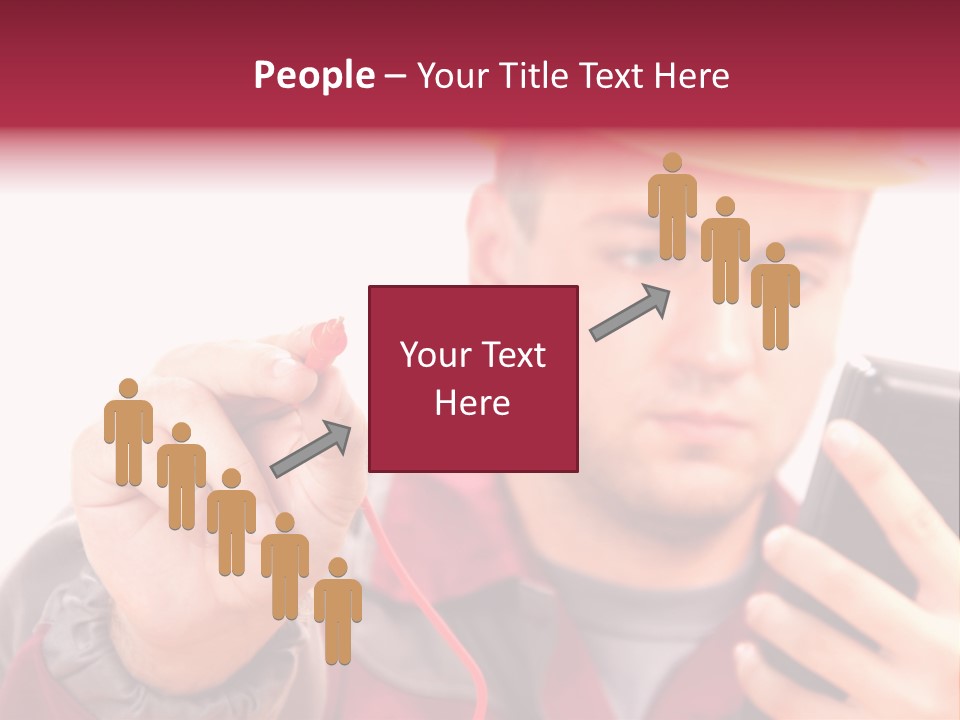 Construction Touch Helmet PowerPoint Template