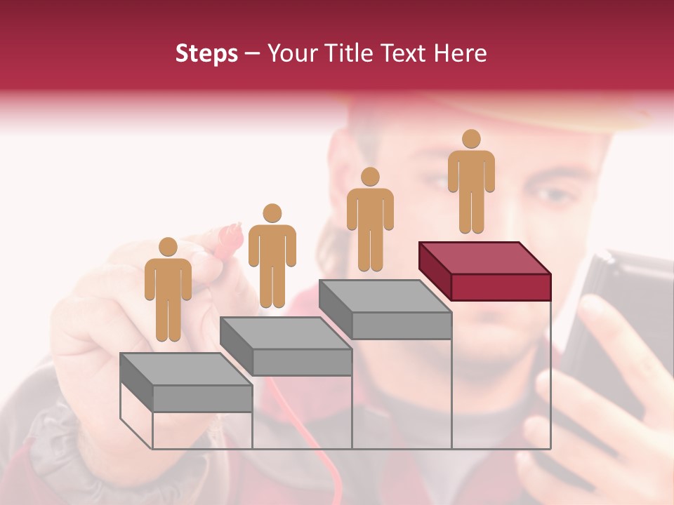 Construction Touch Helmet PowerPoint Template