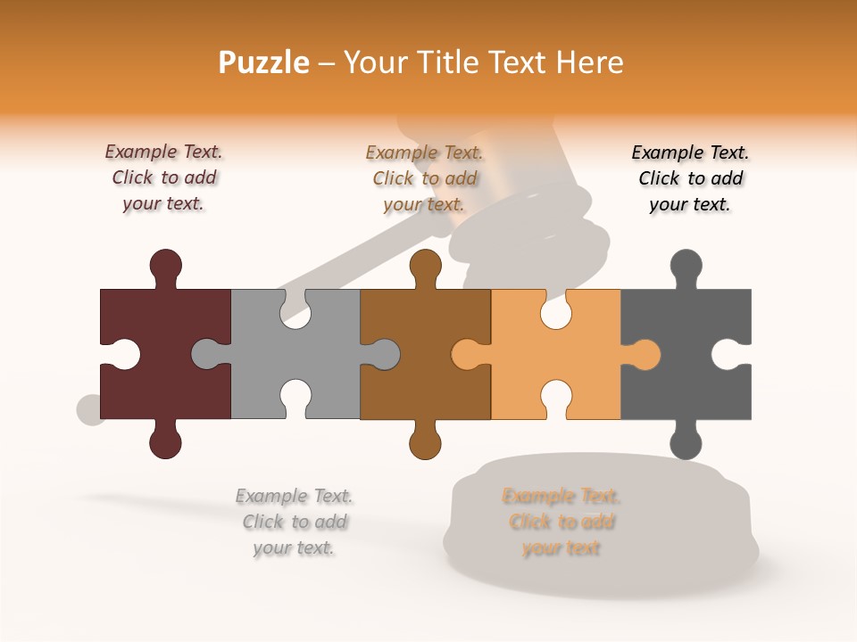 Background Order Shape PowerPoint Template