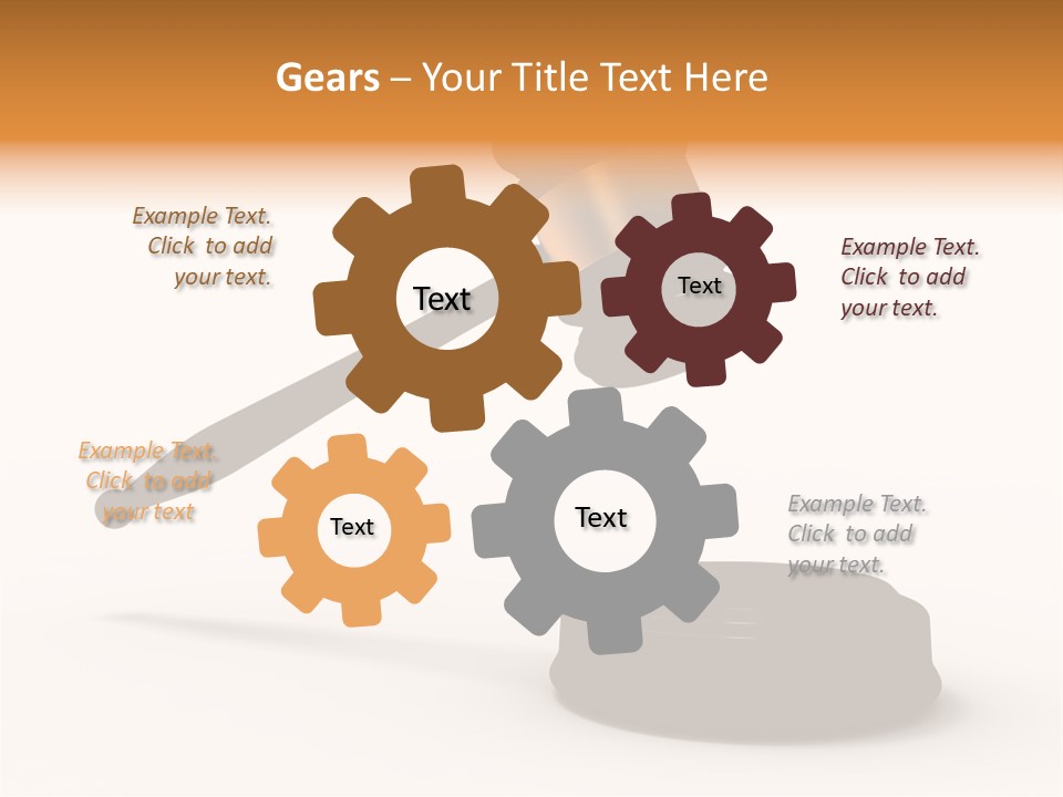 Background Order Shape PowerPoint Template