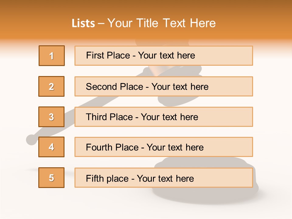 Background Order Shape PowerPoint Template