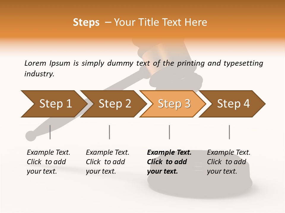 Background Order Shape PowerPoint Template