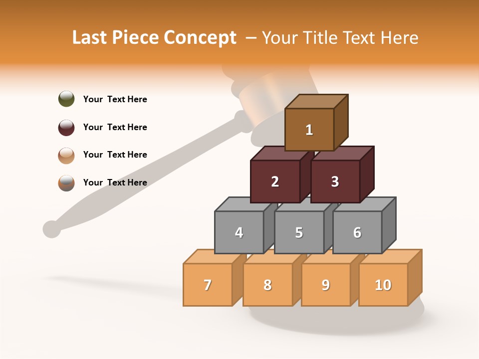 Background Order Shape PowerPoint Template