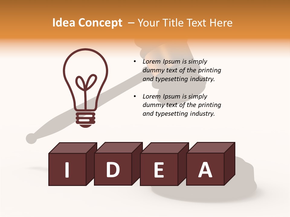 Background Order Shape PowerPoint Template