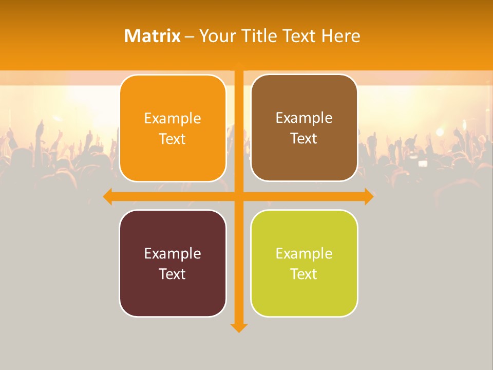 Silhouette Sound Actor PowerPoint Template