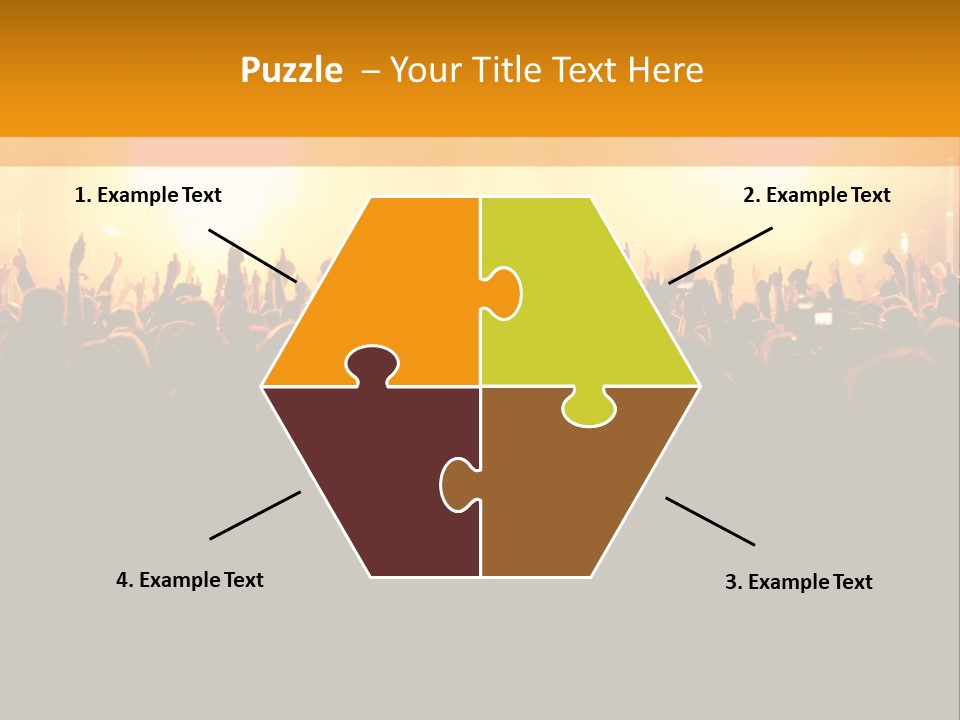 Silhouette Sound Actor PowerPoint Template