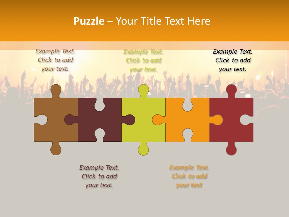 Silhouette Sound Actor PowerPoint Template