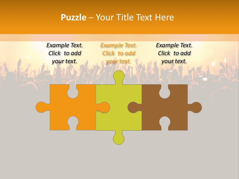 Silhouette Sound Actor PowerPoint Template