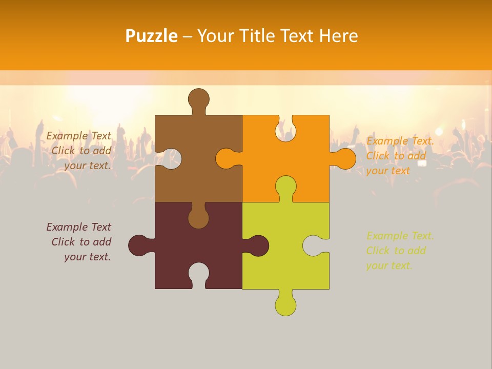 Silhouette Sound Actor PowerPoint Template