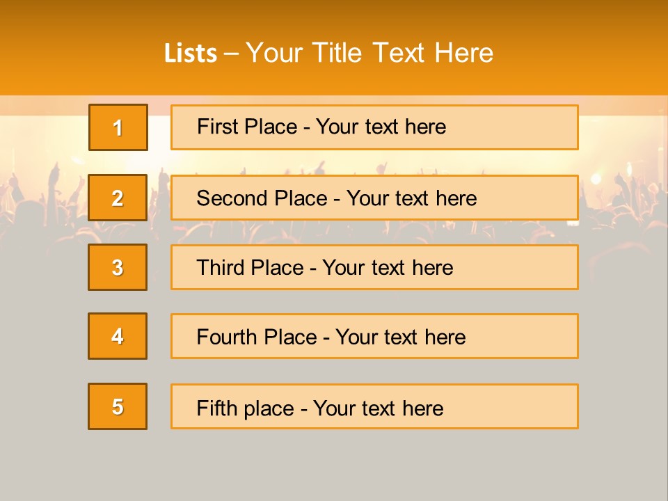 Silhouette Sound Actor PowerPoint Template