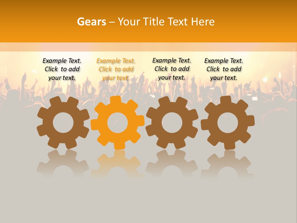 Silhouette Sound Actor PowerPoint Template