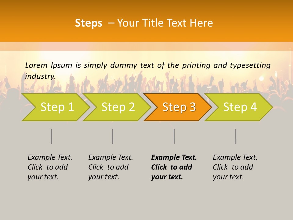 Silhouette Sound Actor PowerPoint Template