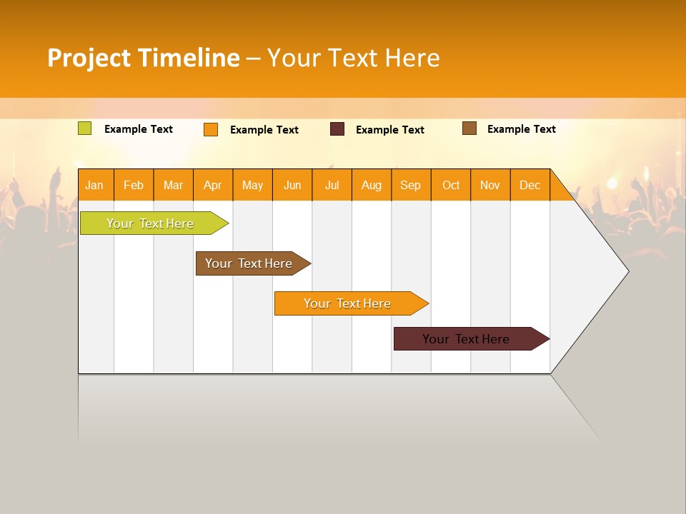 Silhouette Sound Actor PowerPoint Template
