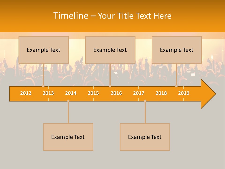 Silhouette Sound Actor PowerPoint Template