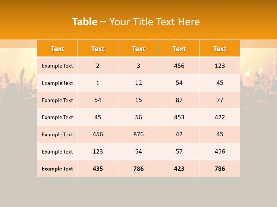 Silhouette Sound Actor PowerPoint Template
