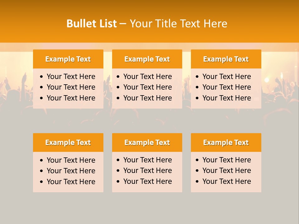 Silhouette Sound Actor PowerPoint Template