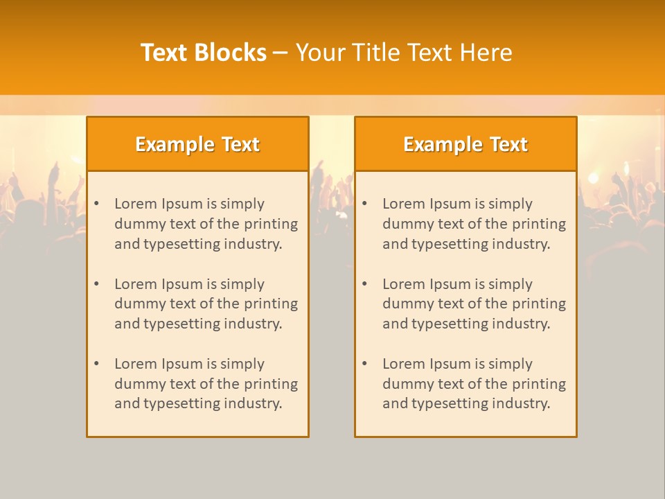 Silhouette Sound Actor PowerPoint Template