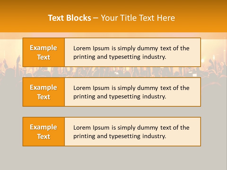 Silhouette Sound Actor PowerPoint Template