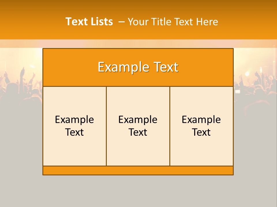 Silhouette Sound Actor PowerPoint Template
