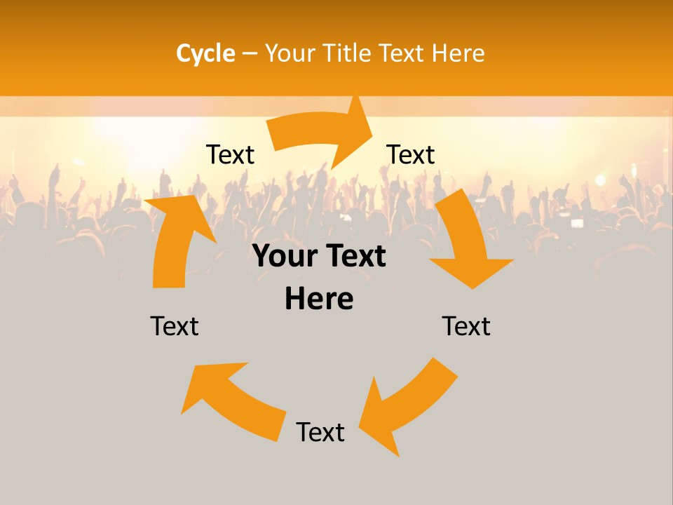 Silhouette Sound Actor PowerPoint Template