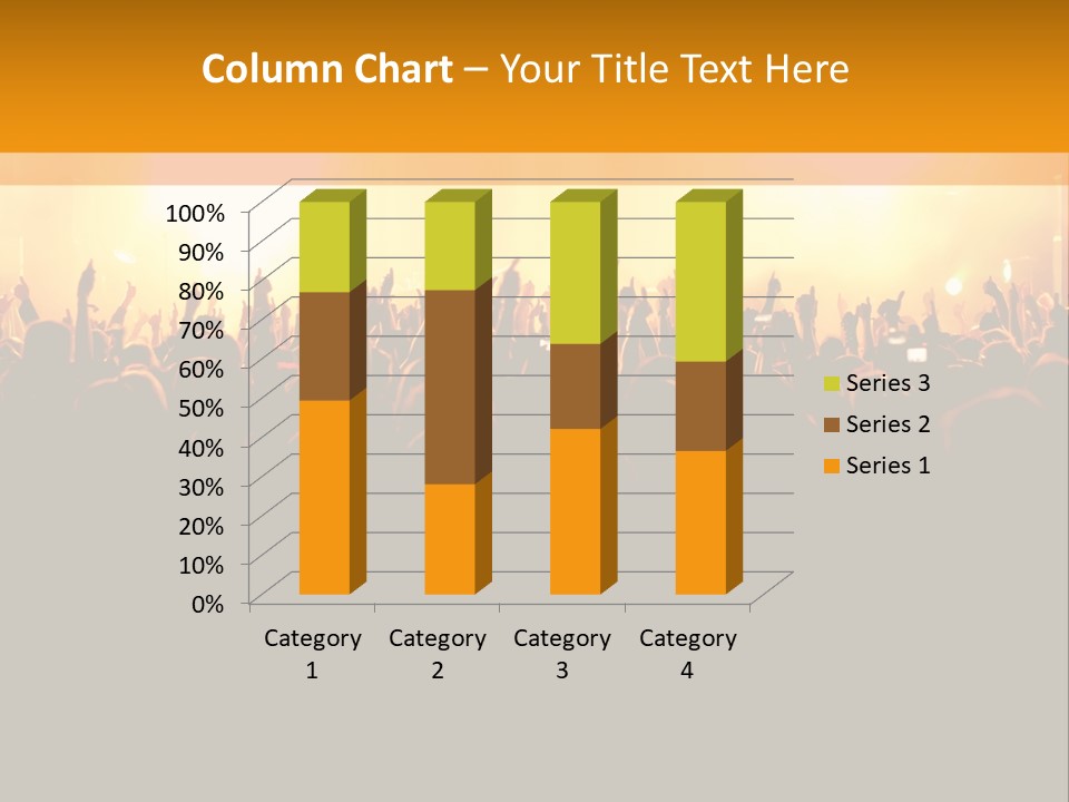 Silhouette Sound Actor PowerPoint Template
