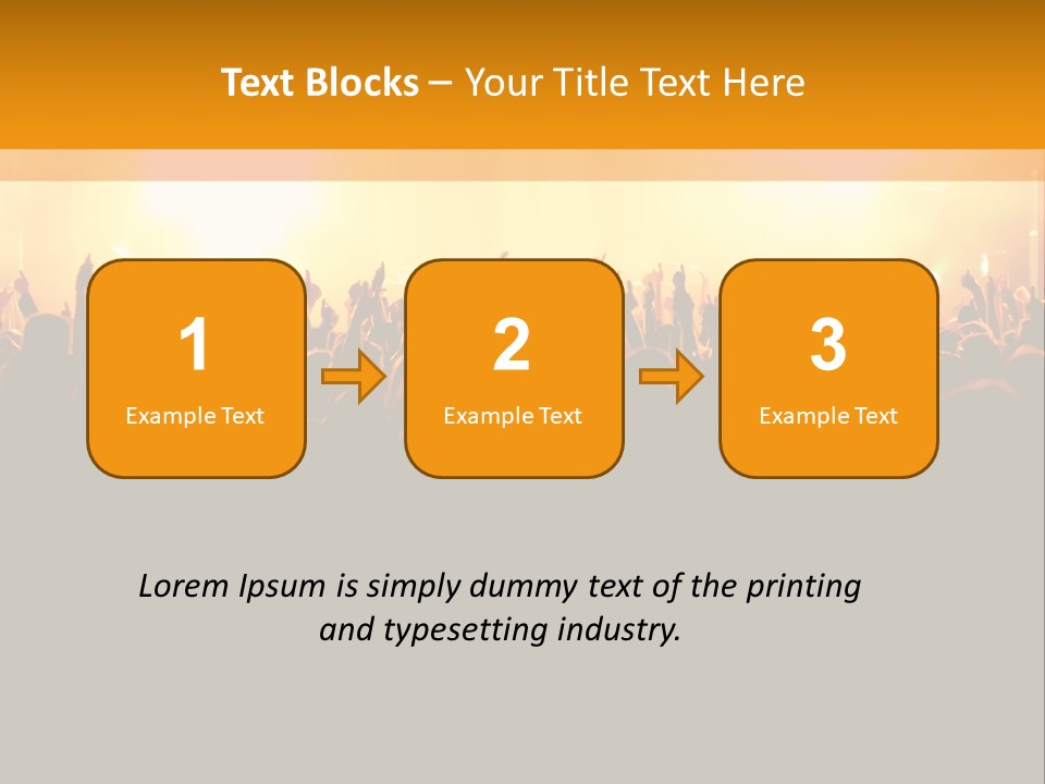 Silhouette Sound Actor PowerPoint Template