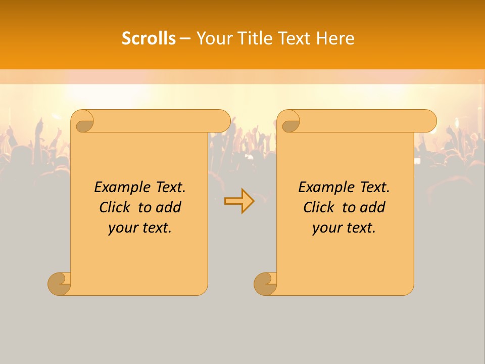 Silhouette Sound Actor PowerPoint Template