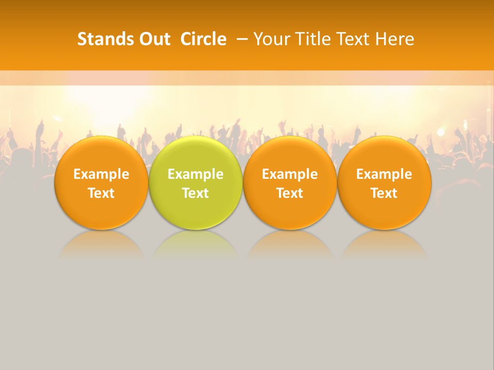 Silhouette Sound Actor PowerPoint Template