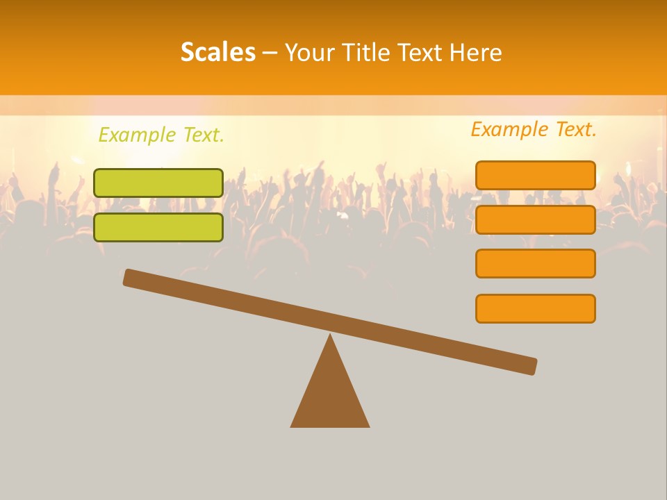 Silhouette Sound Actor PowerPoint Template