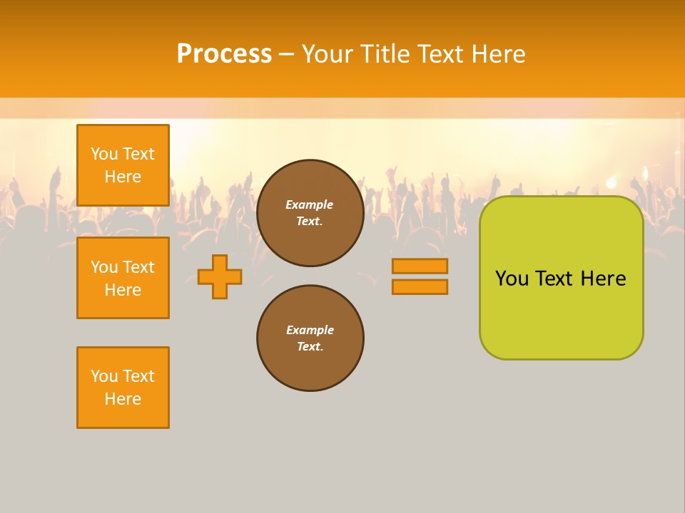 Silhouette Sound Actor PowerPoint Template