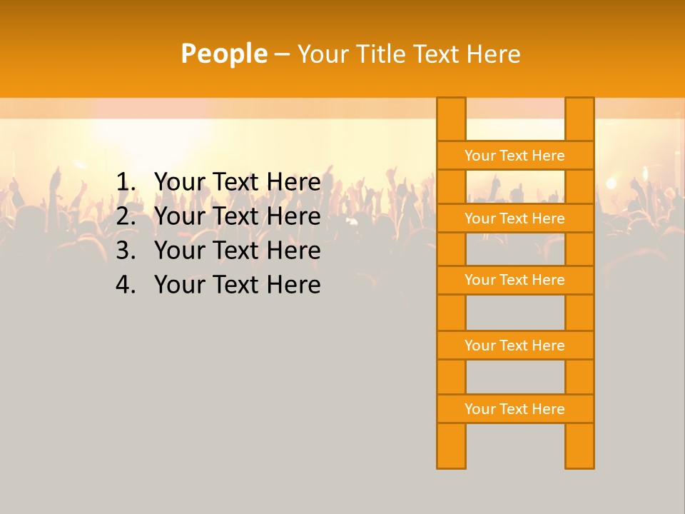 Silhouette Sound Actor PowerPoint Template