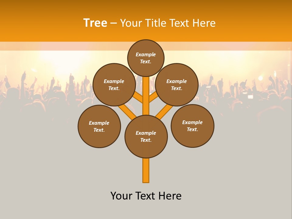 Silhouette Sound Actor PowerPoint Template