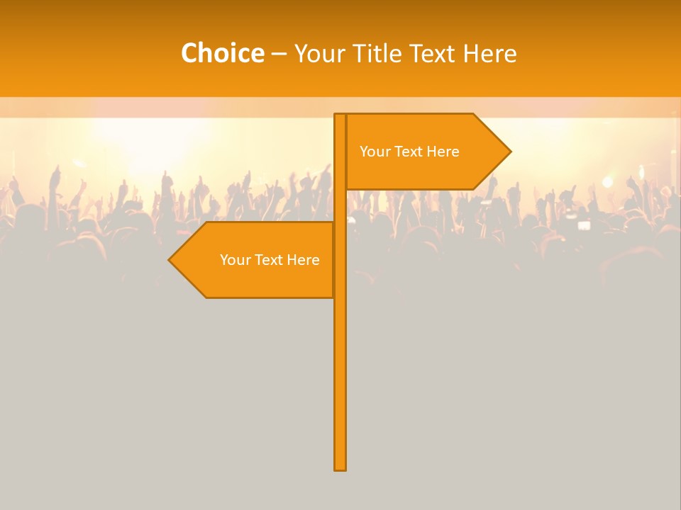 Silhouette Sound Actor PowerPoint Template
