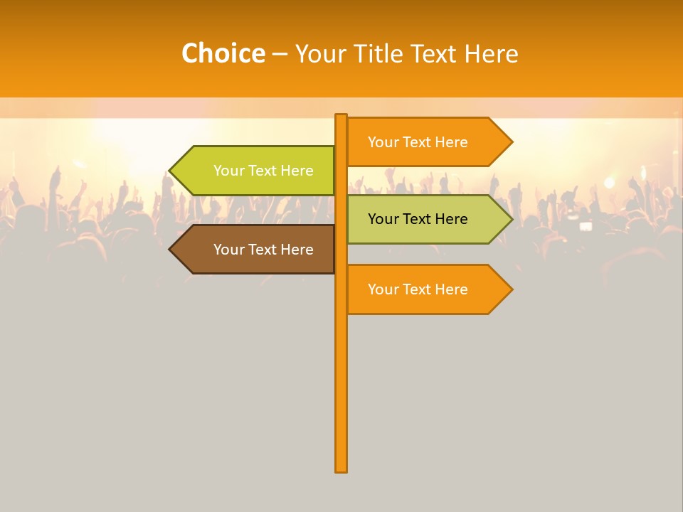 Silhouette Sound Actor PowerPoint Template