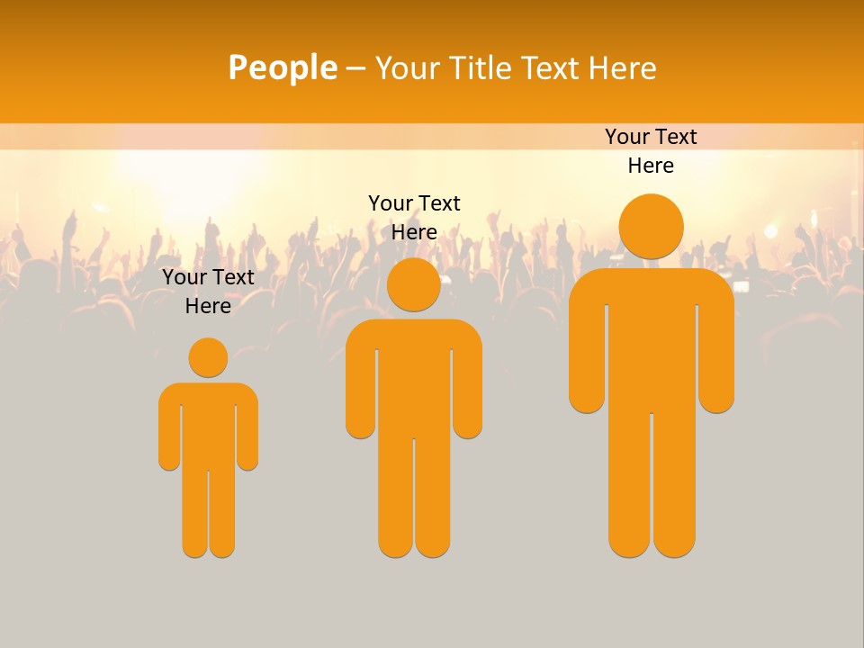 Silhouette Sound Actor PowerPoint Template