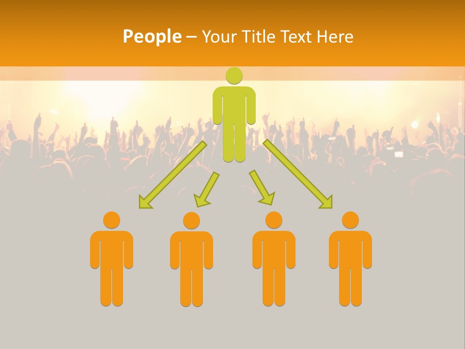 Silhouette Sound Actor PowerPoint Template