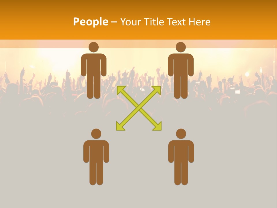 Silhouette Sound Actor PowerPoint Template