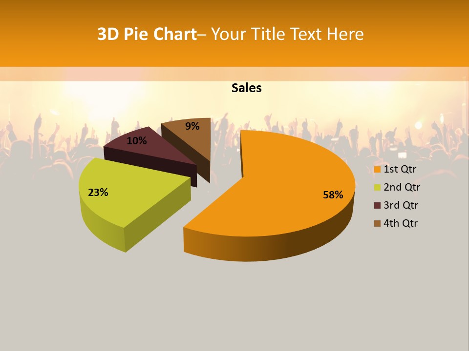 Silhouette Sound Actor PowerPoint Template