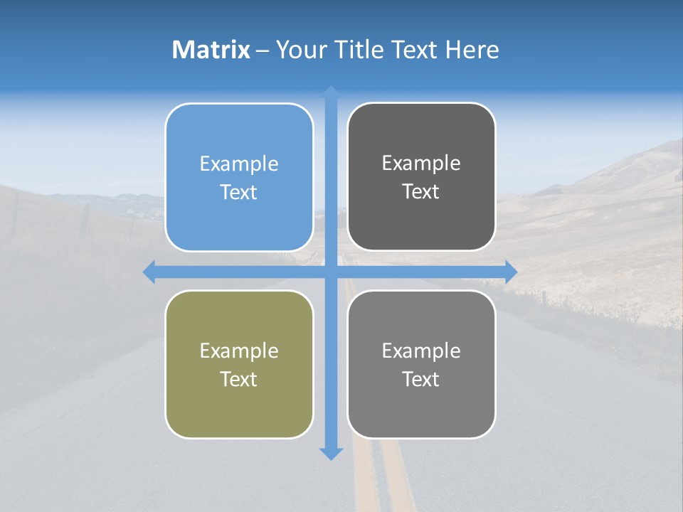 Brown Luis Highway PowerPoint Template