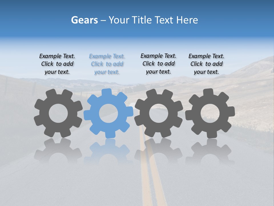 Brown Luis Highway PowerPoint Template