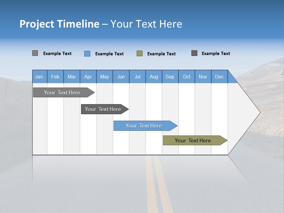 Brown Luis Highway PowerPoint Template