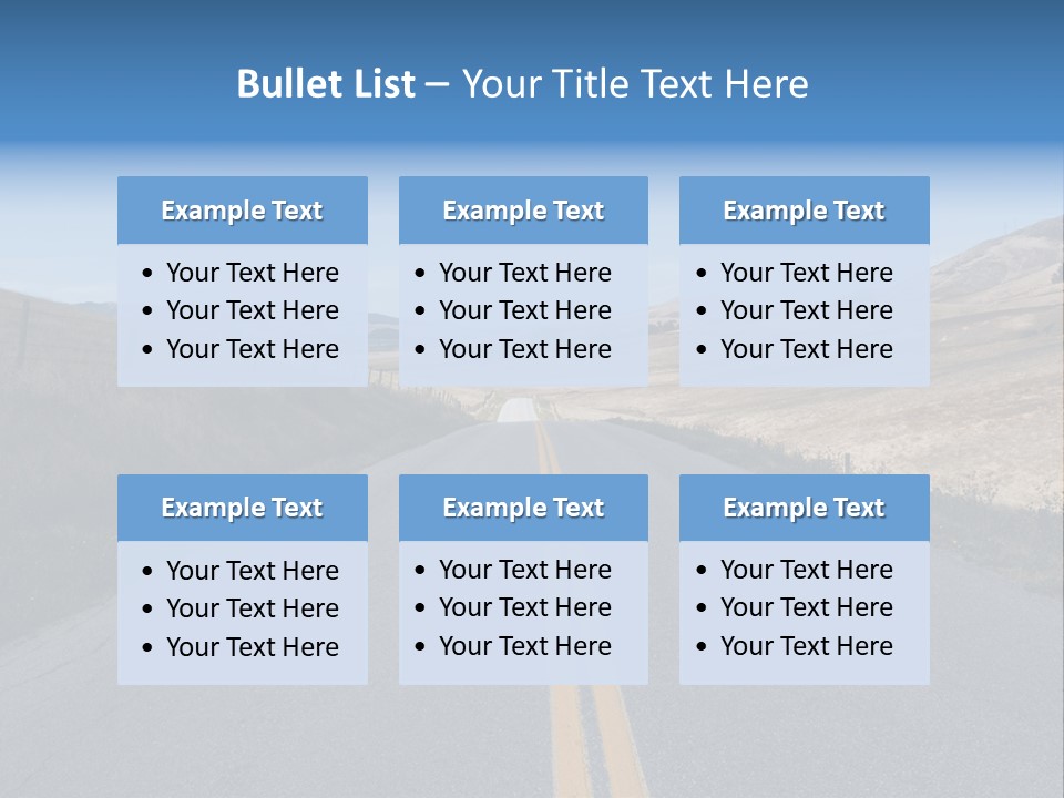 Brown Luis Highway PowerPoint Template