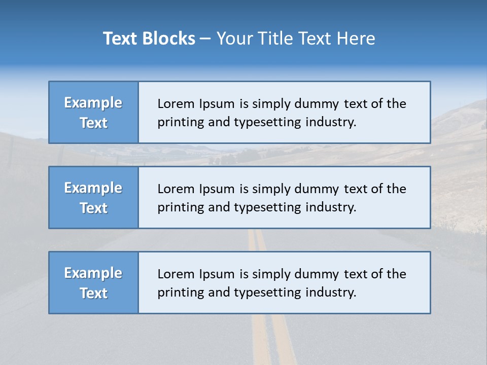 Brown Luis Highway PowerPoint Template