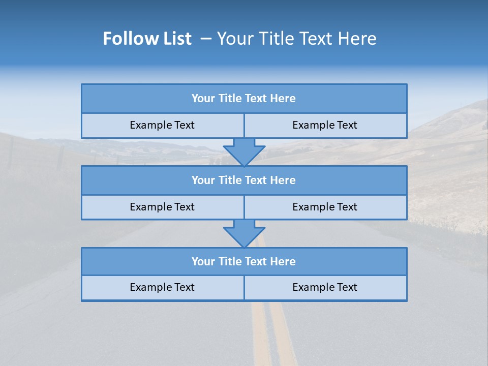 Brown Luis Highway PowerPoint Template