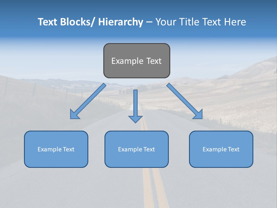 Brown Luis Highway PowerPoint Template
