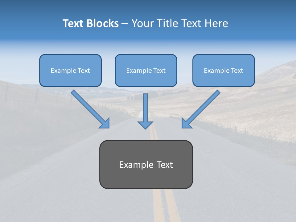 Brown Luis Highway PowerPoint Template